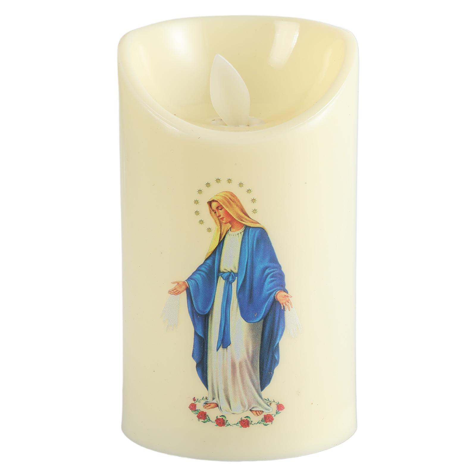 

Иисус Христос свеча свет для творческих беспламенных электронных свечей лампа для дома спальня гостиная украшения принадлежности 3