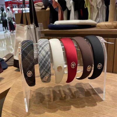 Korean Coconut Bobo Plaid Headband & Hair Accessories Collection 2025