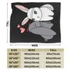 the Untamed Blanket Cute Rabbits Flannel Funny Soft Throw Blanket for Chair Covering Sofa Spring/Autumn