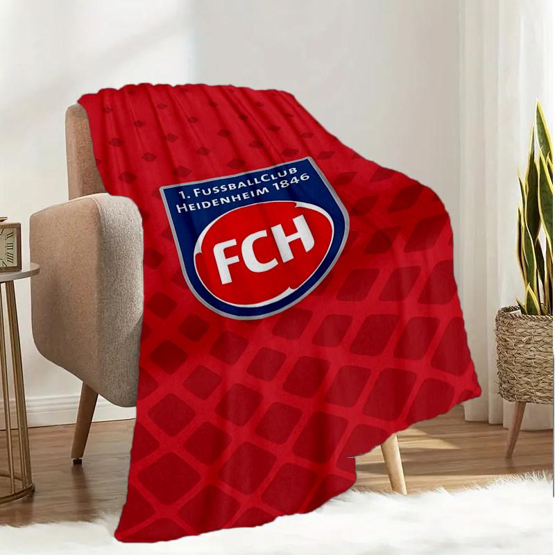 Heidenheim Squad Blanket Lightweight Ideal Bedding Blanket Perfect for Travel, Camping, Living Rooms, Offices, Sofas, Fan Christmas gift