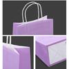 10/50/100pcs A5 Black and White Kraft Paper Bags Birthday Wedding Festival Party Gift Bag with Handle Luxury Shopping Candy Bag