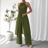 2025 Elegant Casual Solid Color Women's Camisole Two-Piece Set