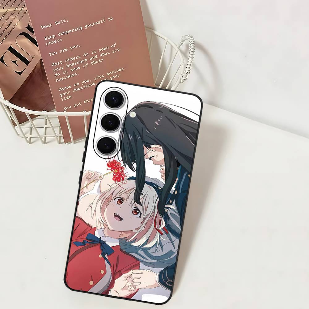 

Anime L-Lycoris Recoil Phone Case For Samsung S 24 Fe 25 Ultra Plus 20 Lite 21 30 22 23 24 22 Ultra 5G Fundas Samsung S22 Plus 5G