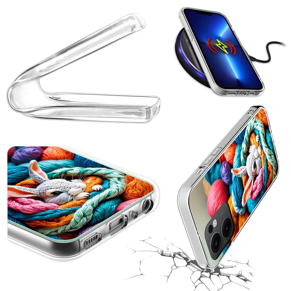 Etui Do Oppo Reno 13F 5G / 13 Fs 5G Foto Case Plecki Królik + Szkło 9H