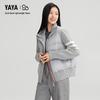 YAYA Women's Short Knitted High-Neck Down Jacket