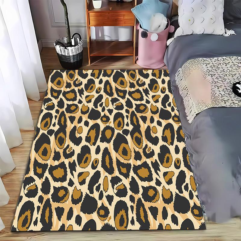 

Leopard Print Carpet Pattern with Distressed Brown Spots and Beige Background Style Suitable for use as an anti-slip for room and bedroom sofas 40x60cm( 15x23in )