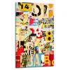 GLASS PLATE BOARD PANEL TABLETOP 30x52 POP ART
