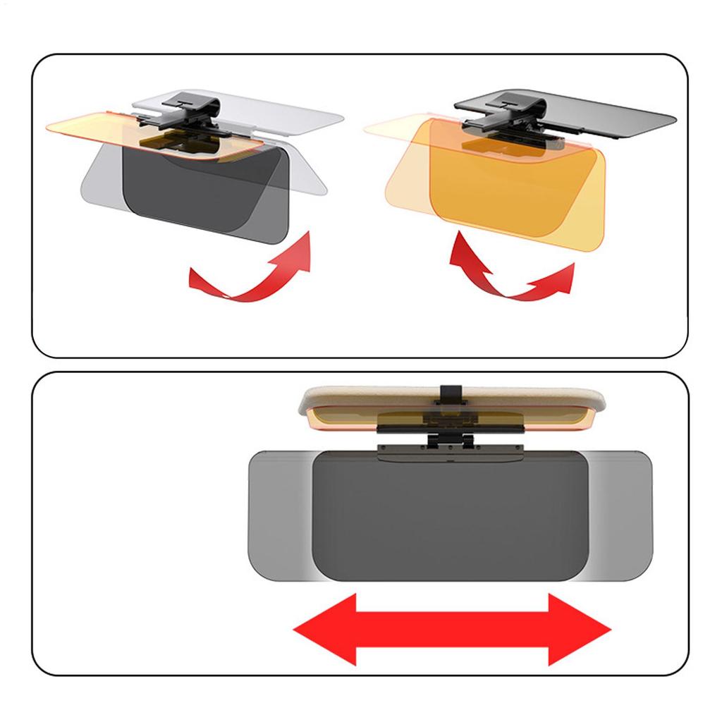 Adjustable Car Sun Visor Safe Driving Day and Night Windshield Suv Truck Polarized Anti-Glare Shield Car Interior Accessories