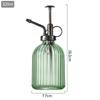 Creative Hand-Press Glass Watering Spray Bottle with Vertical Stripe Design