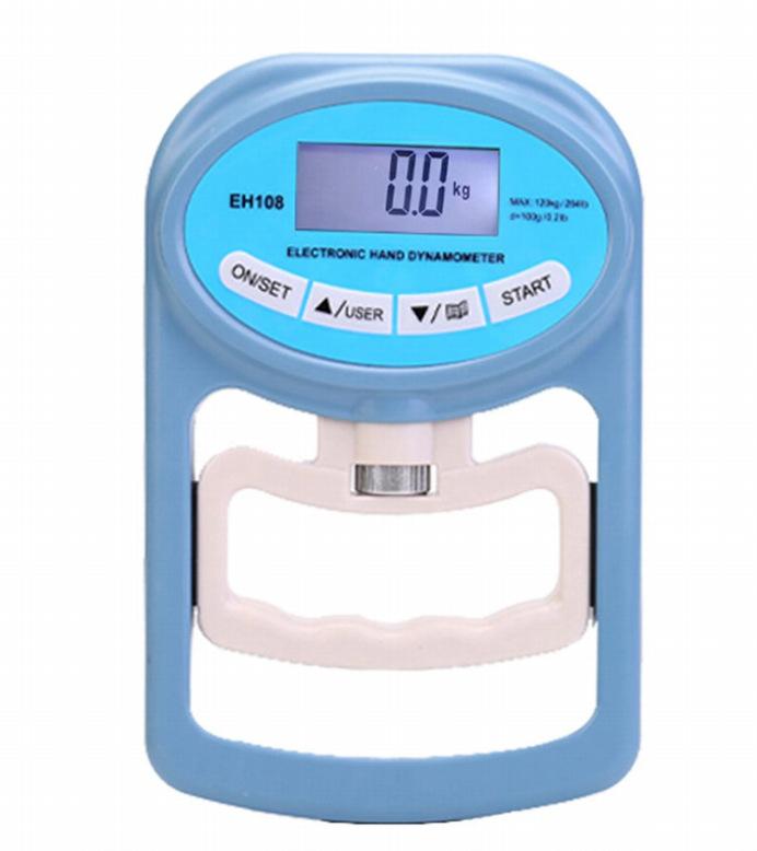 

Электронный измеритель силы захвата Измеритель силы тяги Тестер физической подготовки Динамометр для экзамена в средней школе Реабилитационный измеритель силы захвата синий