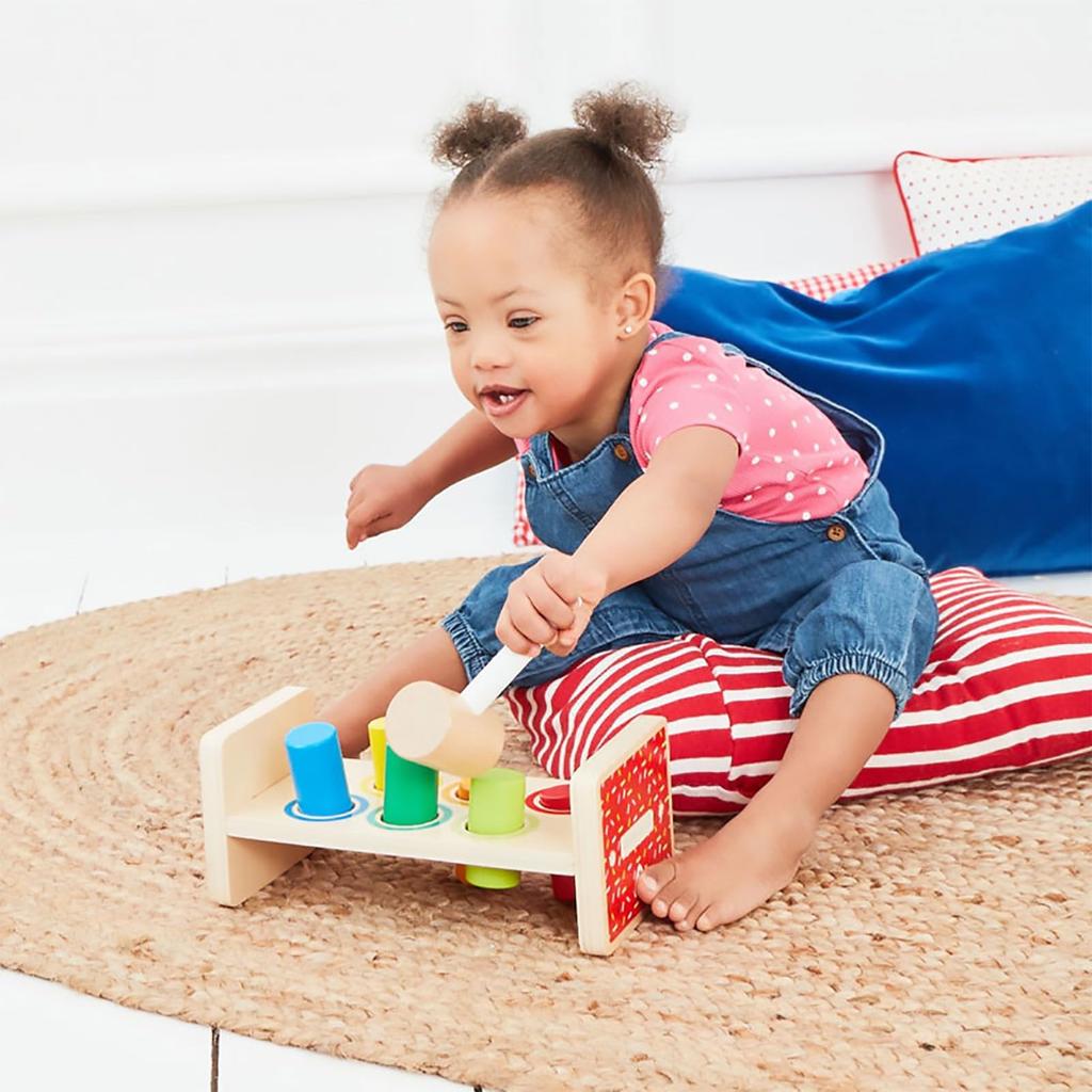 Early Learning Centre Wooden Hammer Toy, Snap-on Hammer, Baby Gift, 200245, Authentic