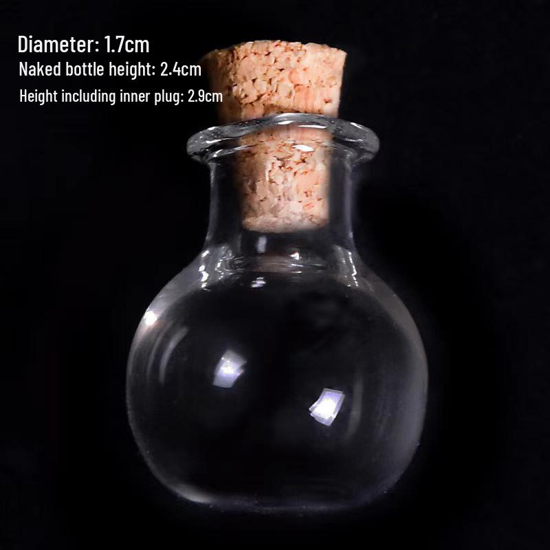 Golden Stars DIY Wishing Bottle - Mini Drift Glass Bottle with Cork Seal