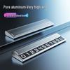 High-End Alloy Hidden Temporary Phone Number Plate for Car Parking