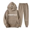 2024 Fear of God Essentials Unisex Hoodie Set - Doppelnähte, High Street Stil für Herbst/Winter