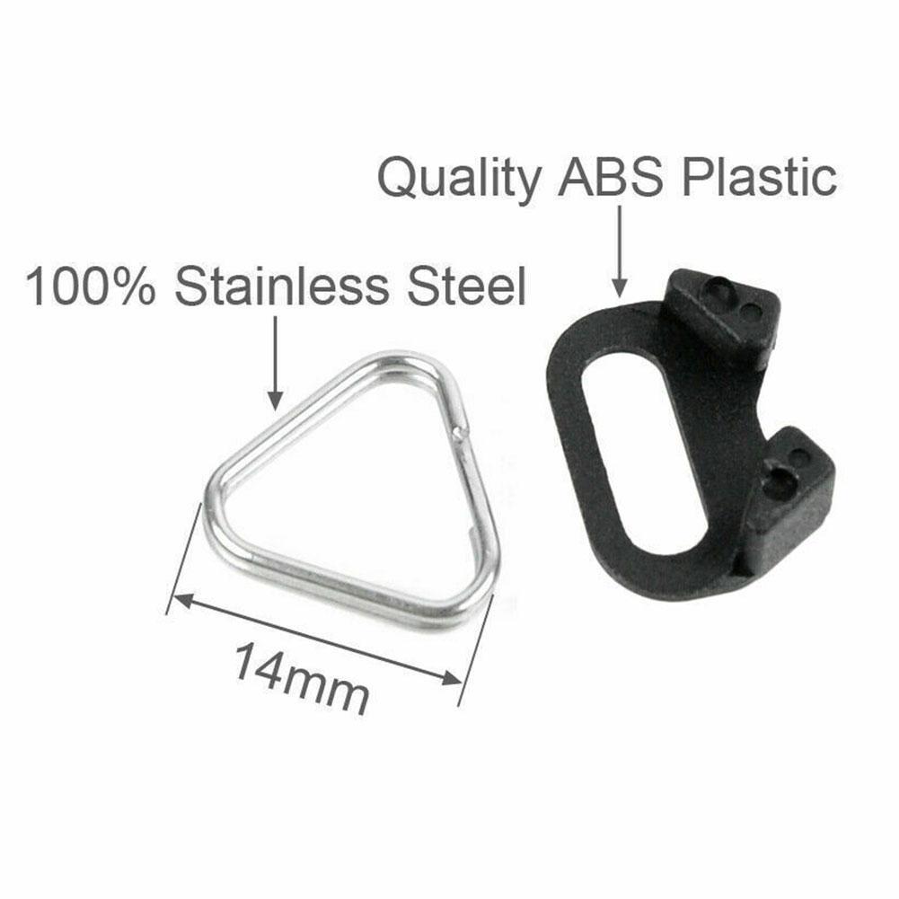 1Pair Camera Strap Triangle Split Ring Adapter Camera Strap Triangle Split Ring Hook Camera Strap Connection Buckle