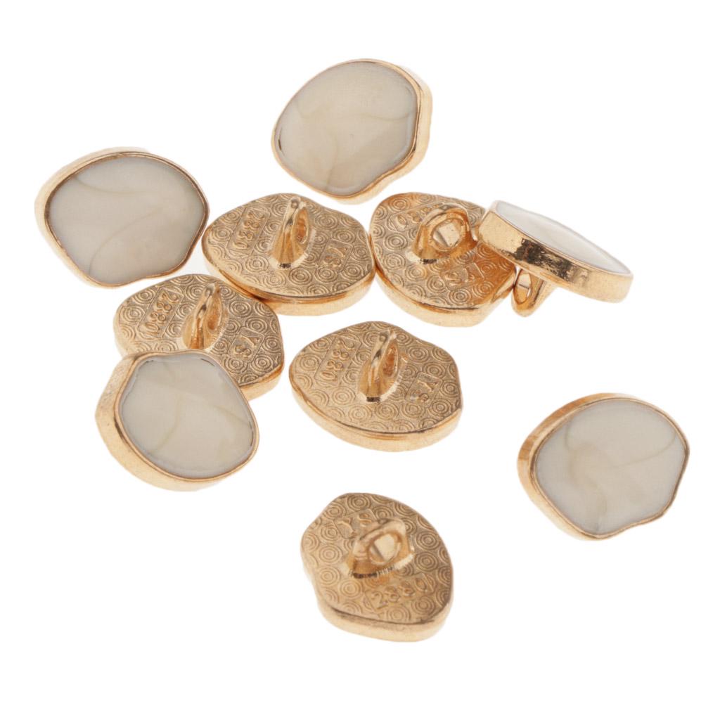 10Pcs Clothing Fastening Sewing Enamel Shank Buttons DIY  Embellishment