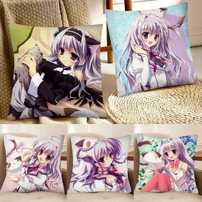 Amaha Miu LOVE Game Mashiroiro Symphony Anime Cute Pillow Case Square Pillow Bedroom Sofa Leisure Cushion Car Home Decoration