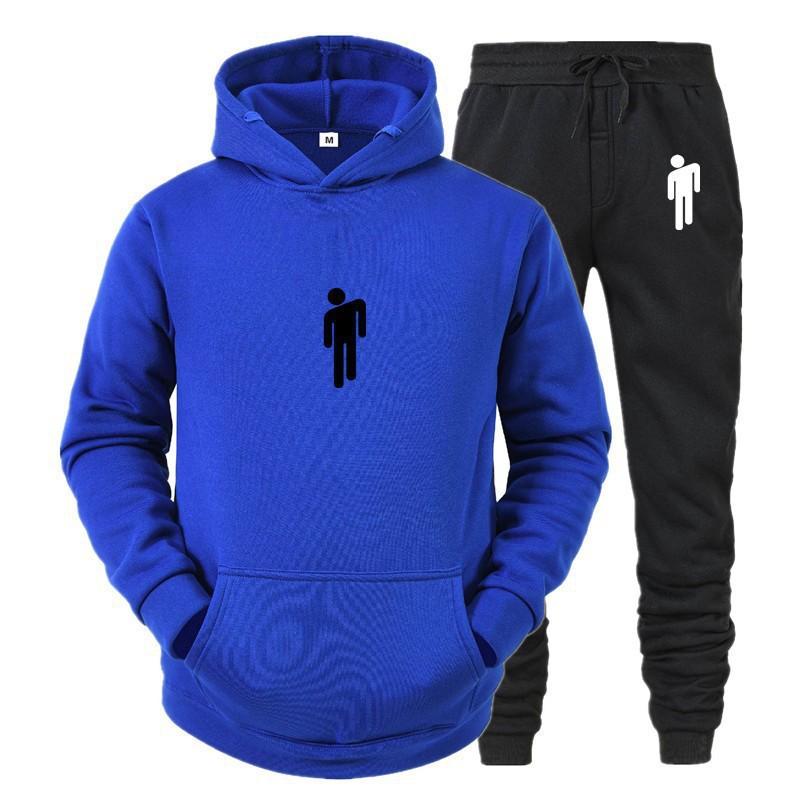 Hot Search Men's Women's Loose Hoodie Set Printed Couple Fashion