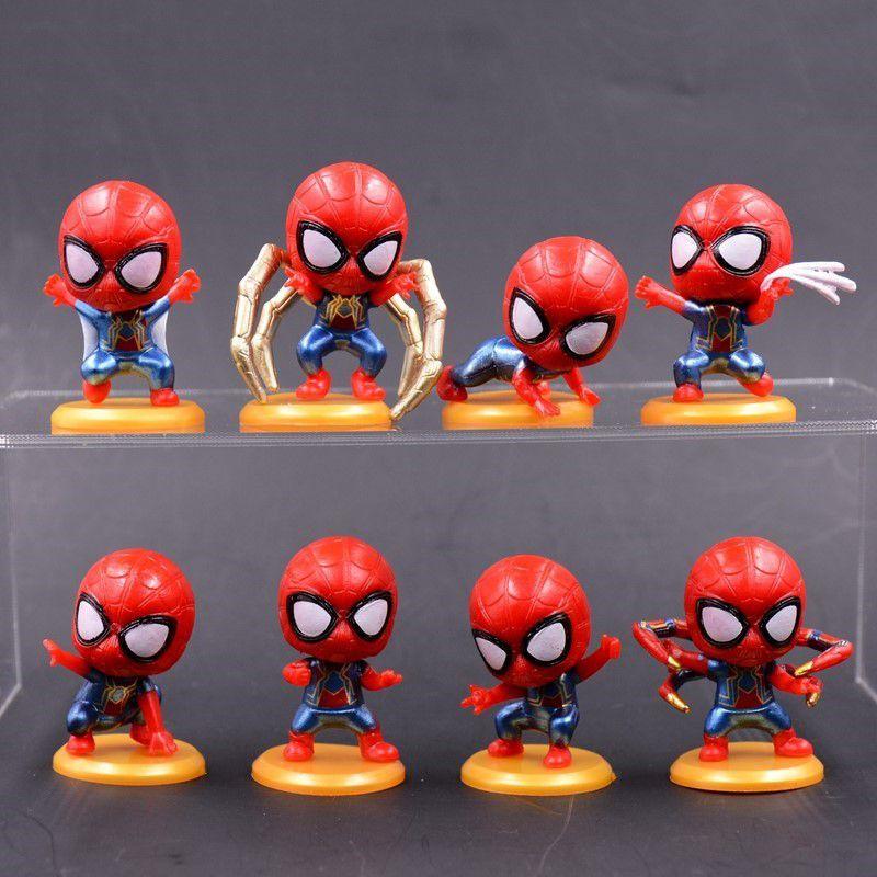 Pvc Spiderman Figures Perfect Cake Ornament For Superhero Fans