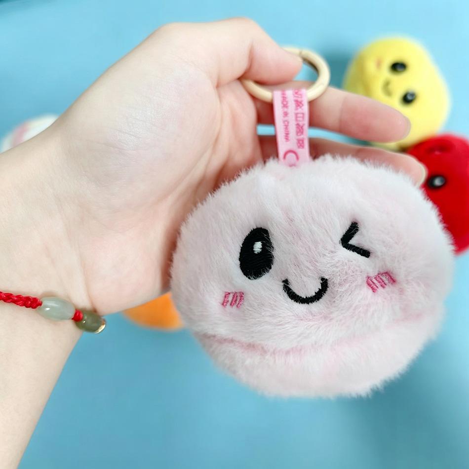 Baby Dumpling Plush Keychain Women Bag Car Key Chain Pendant Decoration Keychain Plush Ball Keychain Plush Ball Toy For Kid Gift