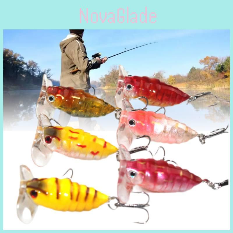 Lifelike Orange Red Fishing Lure 4g Bionic Surface Floater For Long Casting