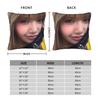 Kpop Cool Girl Lisa Pillow Cover  Cute Funny Pillow Case For Sofa Bedroom Home Decor Comfy Pillowcases Gift