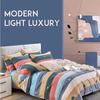 Soft and Skin-friendly Single Print Duvet Cover & Brushed Bed Sheet - 1.5 Meter