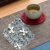 2Pcs Korean Knitted Coaster Blended Wool Table Place Mat Placemat Insulation Pads  Living Room