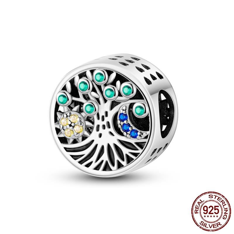 925 Silver Moments Keychain Charm Fit Original Silver Beade Ladies Gift