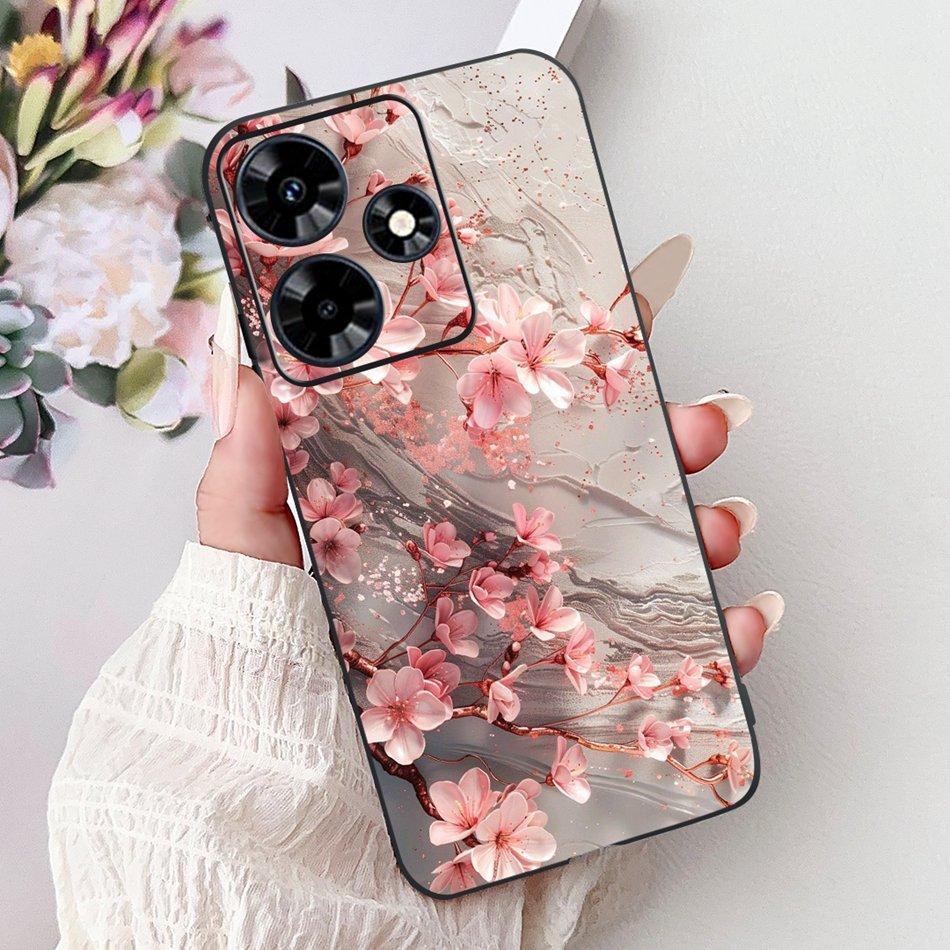 Für Infinix Hot 30 Play 30i Hot30 4G Elegante Florale Schmetterlings-Handyhülle Für Infinix Hot30i 30 30Play Weiche Silikon-TPU-Hüllen