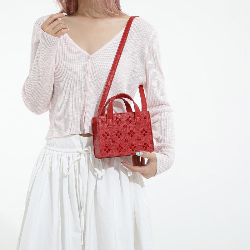 High-End Kleine Tasche Damen Sommer Neu Modische Vielseitige Handtasche Strukturierte Kleine Quadratische Tasche Umhängetasche