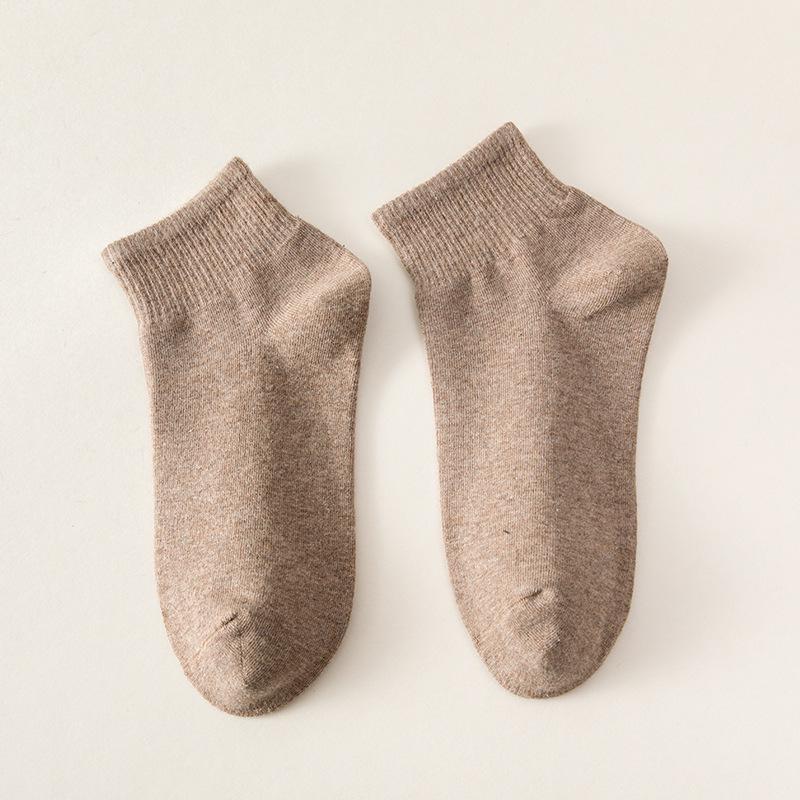 Men's Summer Thin Cotton Ankle Socks: Breathable, Sweat-Absorbing, Anti-Odor Low-Cut Sports Socks