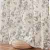 Cotton Linen Rod Pocket Floral Filtering Window Curtain for Living Room Bedroom Drapes Shower Curtain Luxury Country Farmhouse
