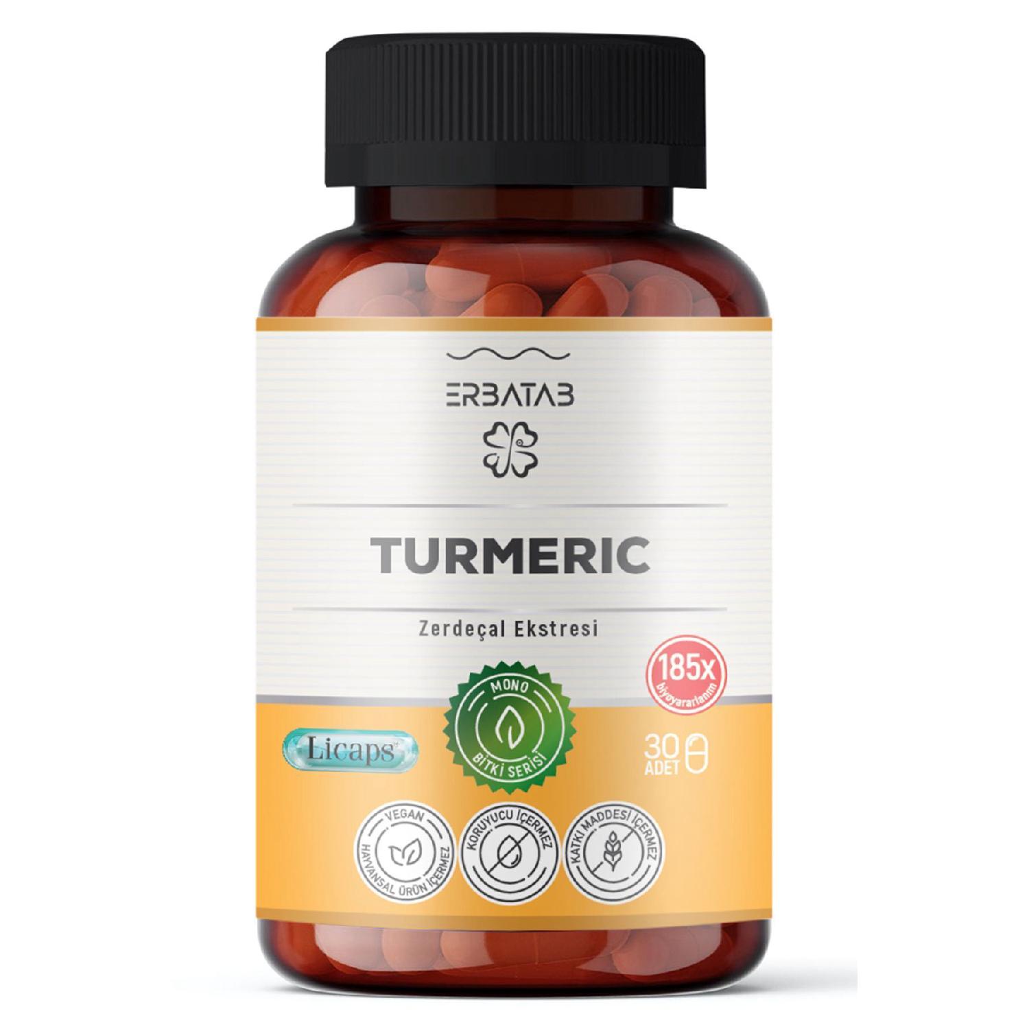 

Turmeric Curcumin Extract 30 Capsules Licaps