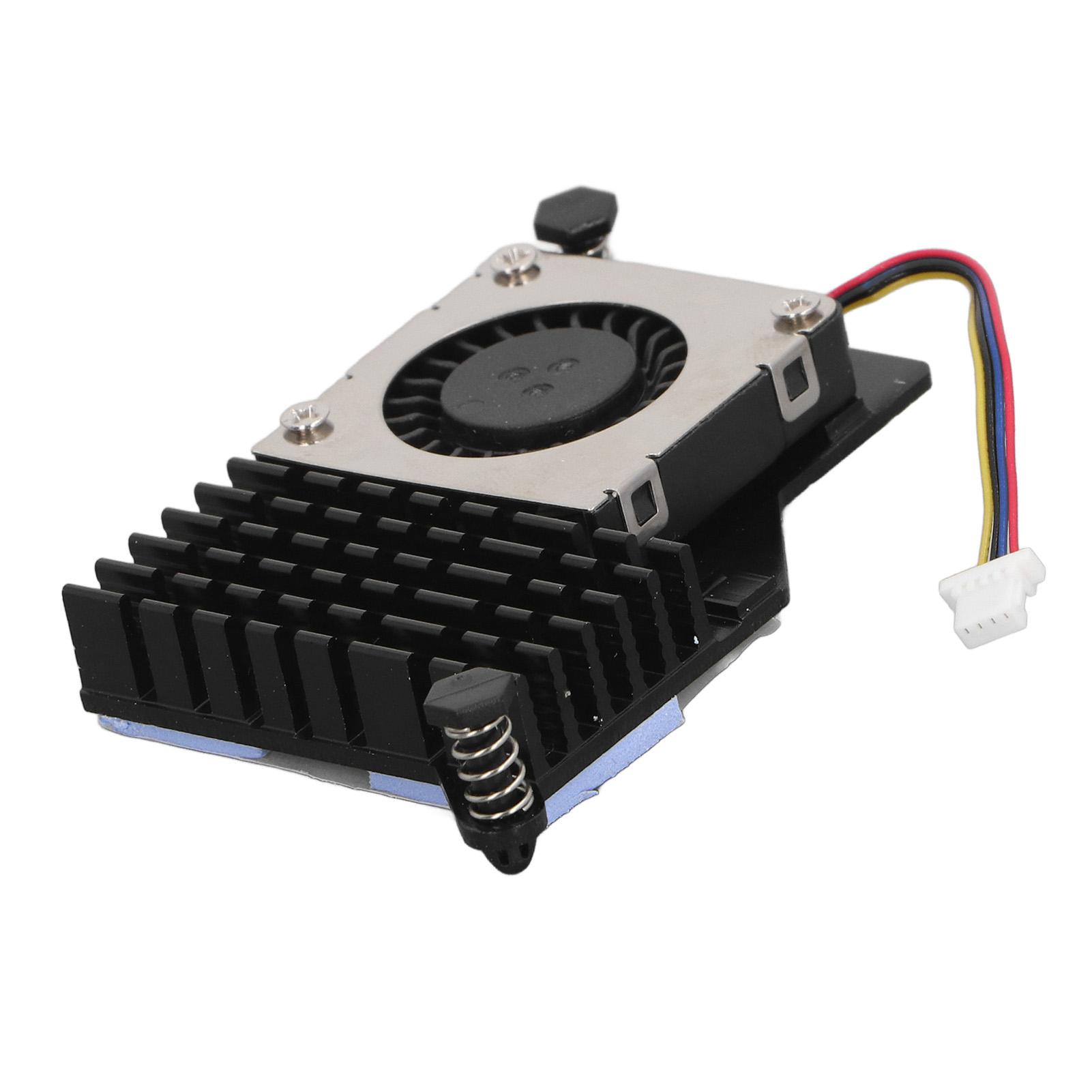 

for Pi 5 Cooler Replacement Aluminium Alloy Temperature Controlled PWM Speed Control Cooling Fan for Pi 5 4GB 8GB