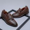 Business Leather Shoes Men'S Foot Loafers Tassel Heightening Casual Men'S Shoes One Pedal Loafers 24302-B