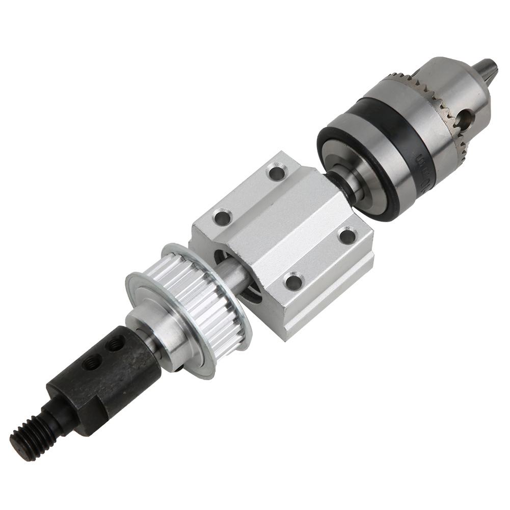 Unpowered Spindle Assembly DIY Woodworking Cutting Grinding Table Drill Accessory B12 Drill Chuck