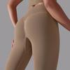 Seamless Knitted Solid Color High Waist Tight Peach Hip Yoga Pants Sports Running Fitness Pants