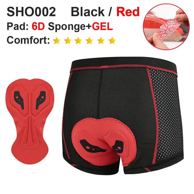 NEWBOLER Intimo Traspirante da Ciclismo Pantaloncini da Ciclismo con Imbottitura in Gel 5D Ammortizzante Mutande da Bicicletta Pantaloncini da Uomo per MTB Bici da Strada