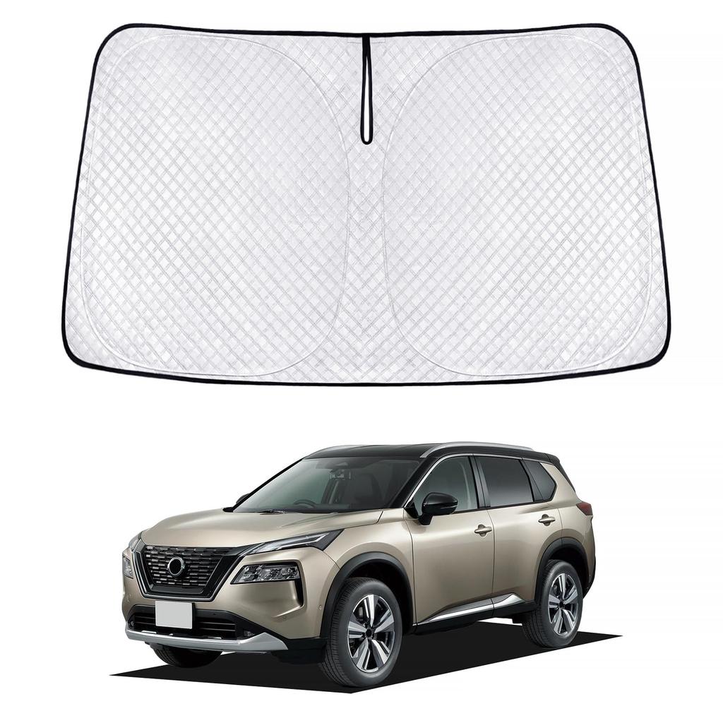 New T33 Sunshade 4th Generation Windshield Sunshade Car Shade Shade Curtain UV Cut Sunshade Light Blocking Heat Insulation UV Protection High Density