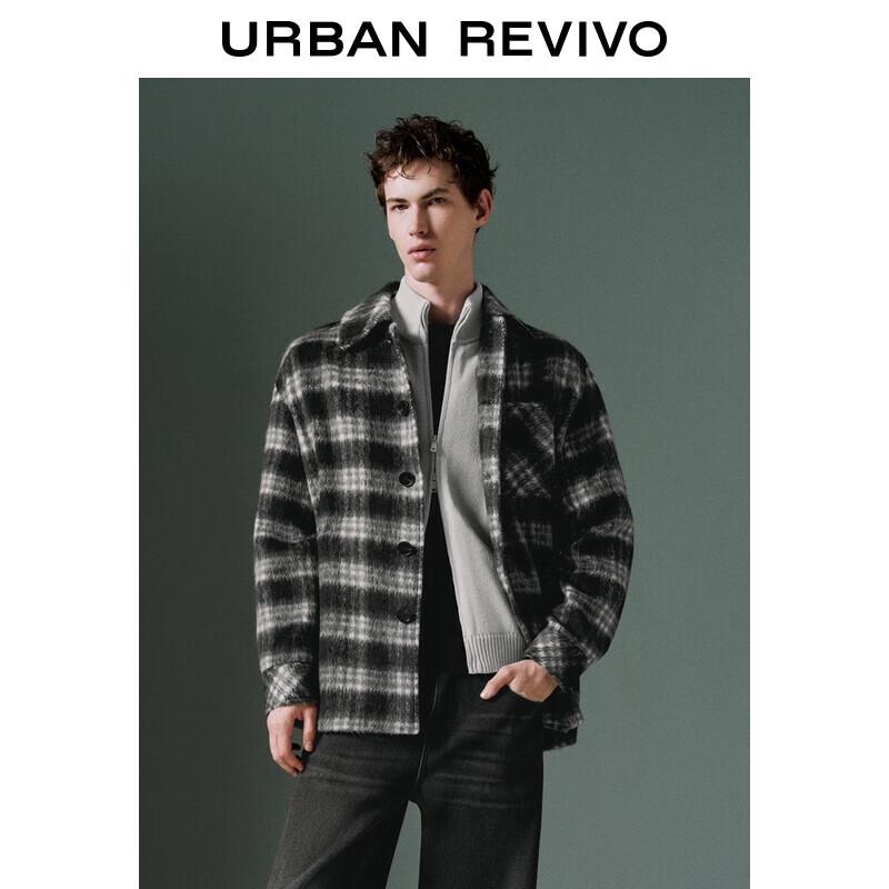 

UR Men s 2025 Winter Casual Plaid Fleece Jacket M