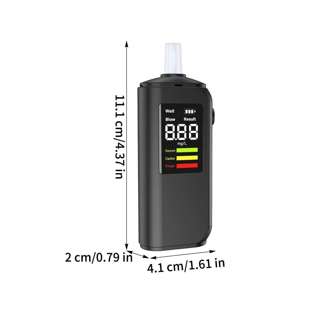 Accuracy Breathalyzer Analyzer LED Digital Display Portable Blow Breathalyzer Car Accessories