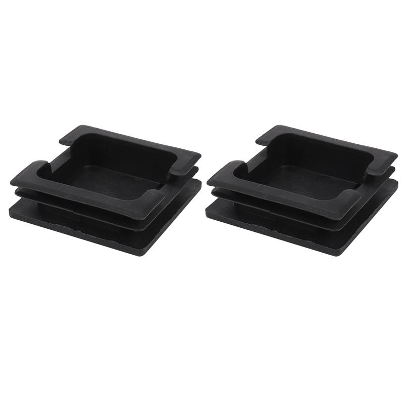 ABWR-75Mm X 75Mm Plastic Square Caps Tube Pipe Inserts End Blanking 12 Pcs чёрный