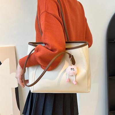 Einfach, modisch und mit großem Fassungsvermögen für den Weg zur Arbeit, einfache und großvolumige Tote-Bag, neue modische Schulterhandtasche für Damen für den Herbst