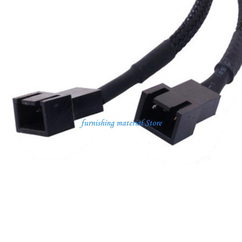 Y5GD Pwm Fan Splitters Extension Cable 3Pin Fan Extention Cables Computer Case Mainboard Power Cables Connectors Enduring