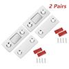 2 Pairs Magnetic Cabinet Catche Ultra Thin Door Strong Magnets Stopper Invisible Adhesive Drawer Magnet Lock For Kitchen Closet