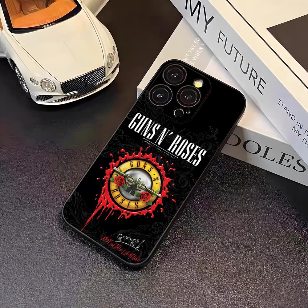 Band G-Guns N Roses Phone Case For 16 Pro Max Iphone 17 Pro Max 14 15 Plus 12 13 11 Pro Xr X Xs SE Back Cover