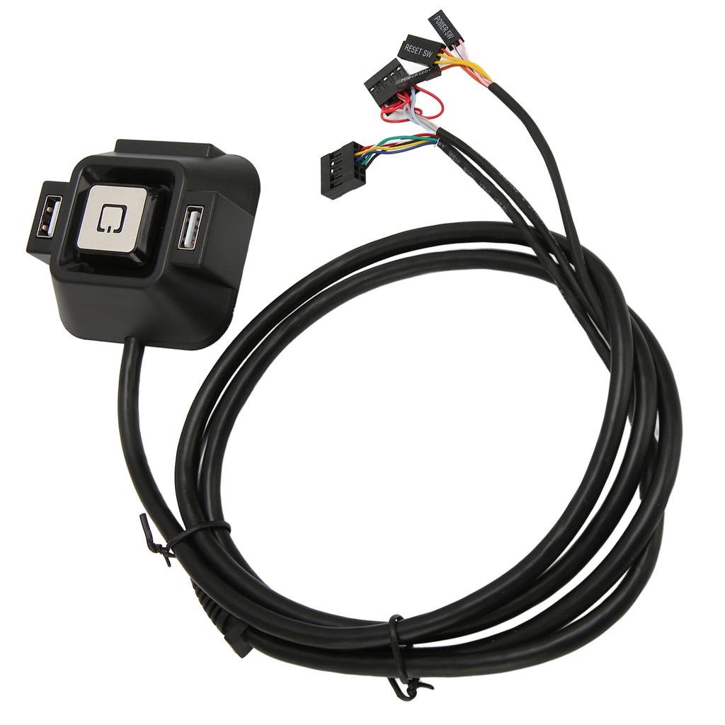 PC Power Switch 3.9ft Long USB Interface Extension Plug and Play Easy Operation PC Power Button for Desktop Computer