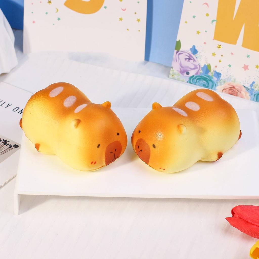 1Pcs Bear Simulation Decompression Pinch Music Student Opening Gift Bear Simulation Bread Slow Rebound Pinch.