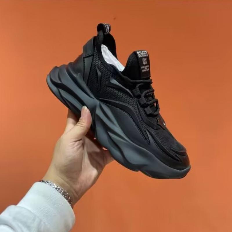 Fashion Mesh Hollow Platform Sneakers for Men Designer Soft Sole Light Luxury Shoes Male Spring Autumn Fashion Casual Zapatillas Hombre